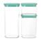Martha Stewart Mint Green Plastic Stackable Container Set